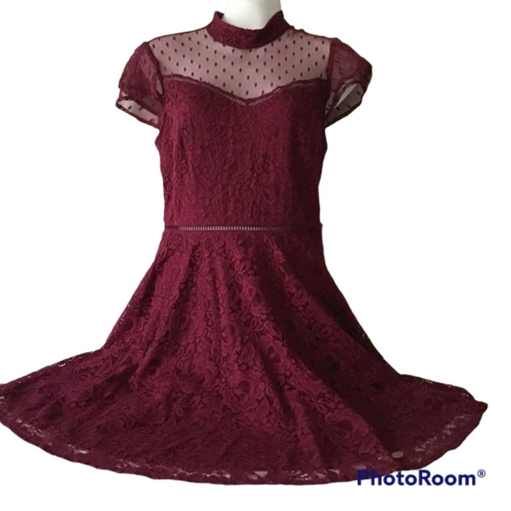 Dress Junior’s 11 Deep Red NWT $69 Jodi Kristopher